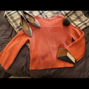 💐LOFT peach sweater💐